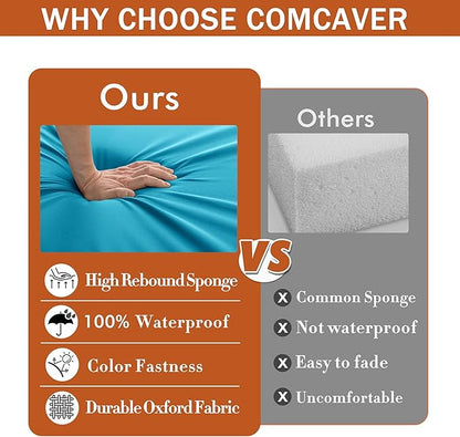 Outdoor Chair Cushions 18.5x16 Inch Waterproof Patio Chair Cushions - Image 8