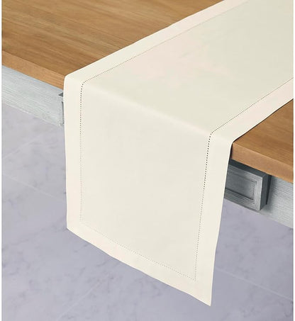 Solino Home Ivory Table Runner 108 Inches Long - Image 2