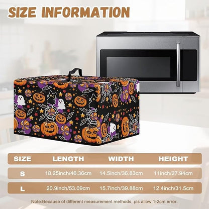 Microwave Oven Grill Cover, Halloween Pumpkin Waterproof Heat-Resistant - Image 6