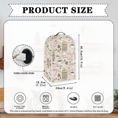 Talayituse Coffee Print Blender Dust Cover - Image 6