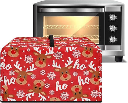 Microwave Ovens Dust Cover, Christmas Elk Heat-Resistant Waterproof Polyester - Image 2
