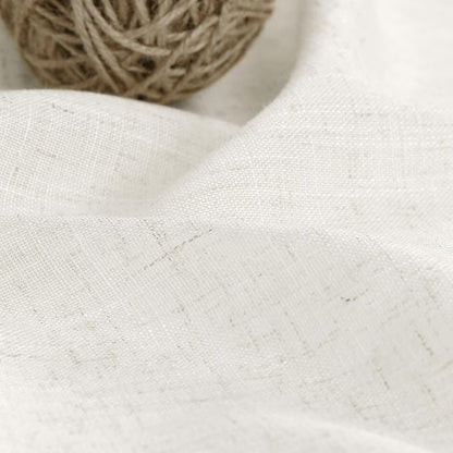 Nanspring Cream Linen Back Tab Curtains 86 Inch Length - Image 5