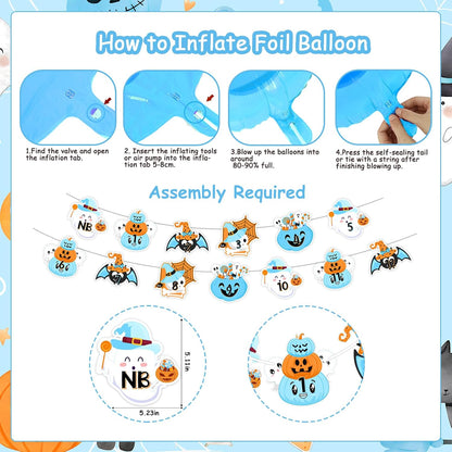 Halloween 1st Birthday Party Decorations for Boys 1st Birthday Party