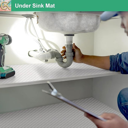 Self-Adhesive Shelf Liner Kitchen Liner, Waterproof Backed Paper Easy Peel and - Image 5