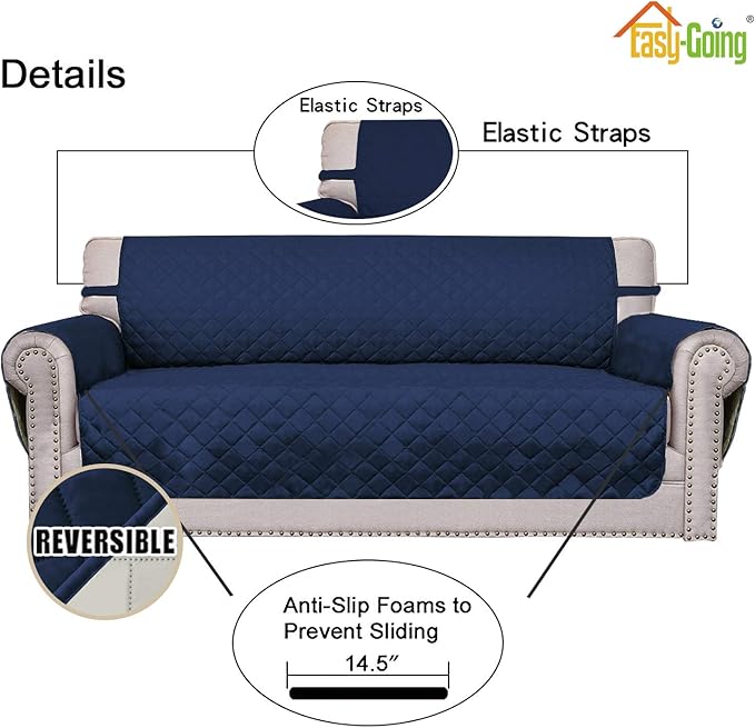 Easy-Going Chair Sofa Slipcover Reversible Sofa Cover Water Resistant Couch - Image 3