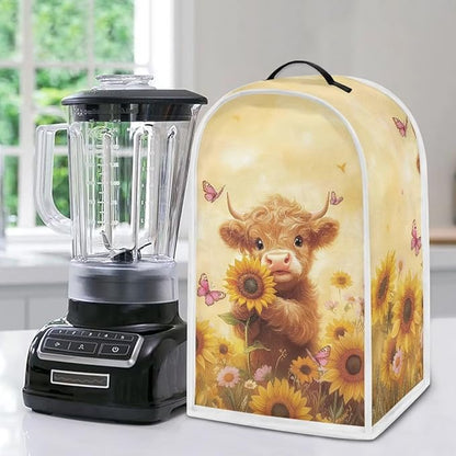 Highland Cow Blender Cover for Kitchen Blender Dust Cover Reusable Food - Image 4