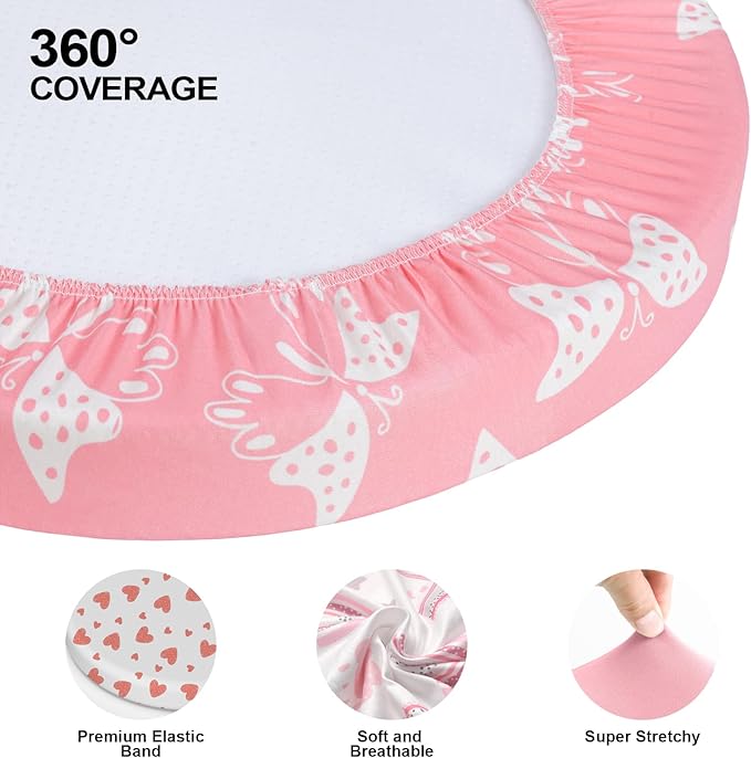 Baby Bassinet Sheets for Baby Boy Girls, Baby Delight, Angelbliss - Image 5
