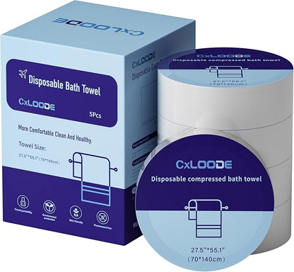 Disposable Bath Towels, Large Compressed Towel Tablets Disposable Towels by CXLoode