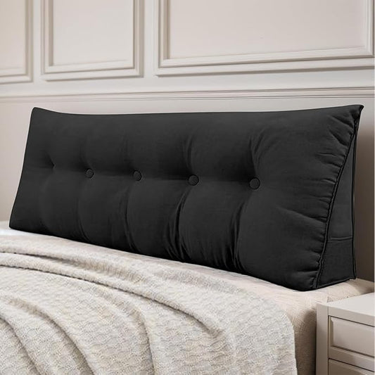 Headboard Pillow Queen, Large Triangular Wedge Headboard Pillow by DANGHOOGYFurnitureCushions