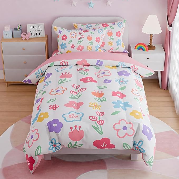SANDJEST Floral Twin Bedding Sets by SANDJEST