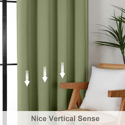 Gwine Sage Green Blackout Curtains - Image 4