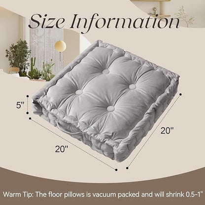 Square Floor Pillows, Large Floor Cushion - Image 7