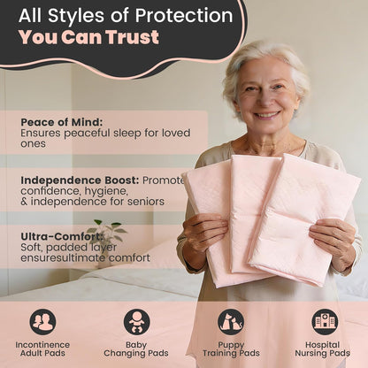 mkiss bed pads with adhesive strip 30"x36", thick on a desk or shelf