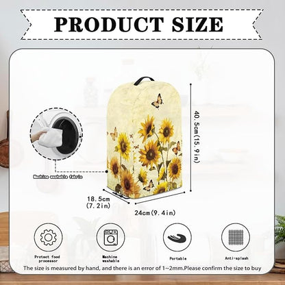 Butterfly Sunflower Blender Dust Cover - Image 5
