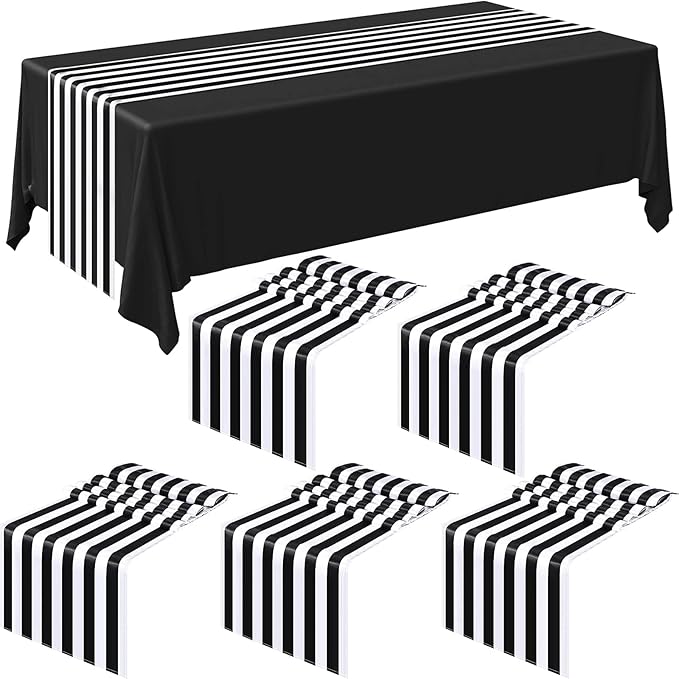 Striped Table Runner Polyester Decor Striped Design Modern Table Runner Elegant by Breling