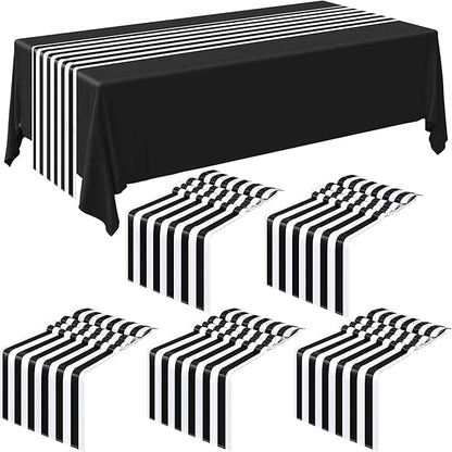 Striped Table Runner Polyester Decor Striped Design Modern Table Runner Elegant by Breling