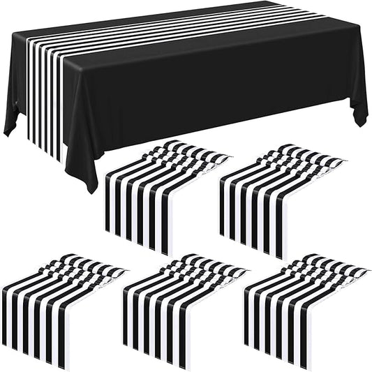 Striped Table Runner Polyester Decor Striped Design Modern Table Runner Elegant by Breling