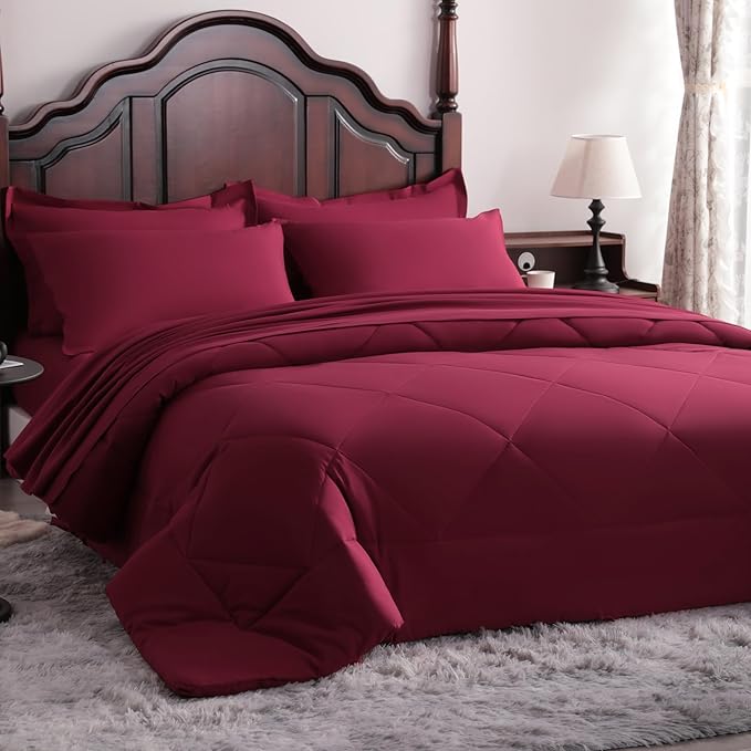 NTBAY Queen Comforter Set with Sheets, 7 Pieces Soft and Breathable Queen - Image 9
