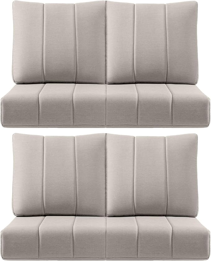 Luxury 24x24x6 Inch Kitty Outdoor Chair Cushions Set of 4 by ACTREST