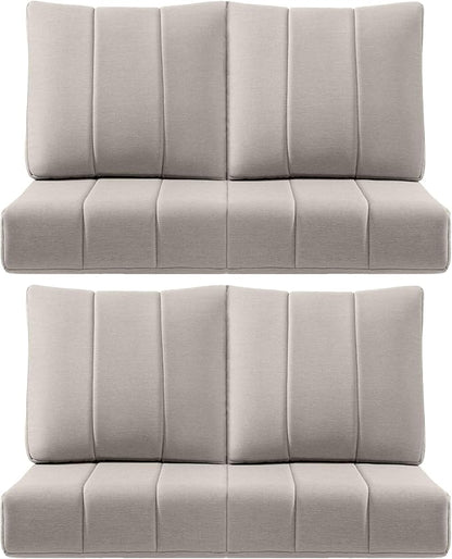 Luxury 24x24x6 Inch Kitty Outdoor Chair Cushions Set of 4 by ACTREST