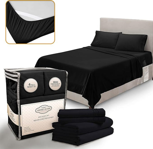 King Size Sheets Set Cooling by AbeeroHome