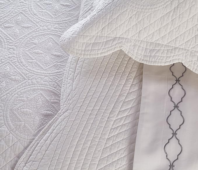 Calla Angel Sage Garden Luxury Pure Cotton Quilted Pillow Sham - Image 4