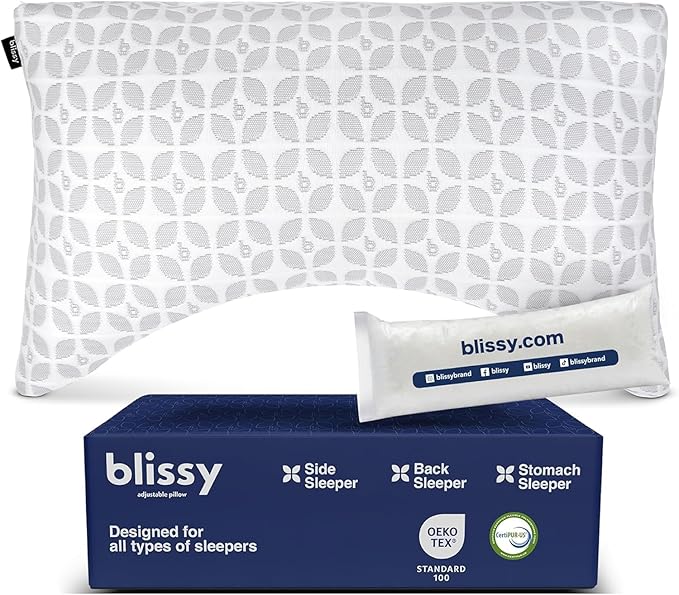 BLISSY Adjustable Memory Foam Pillow by Blissy