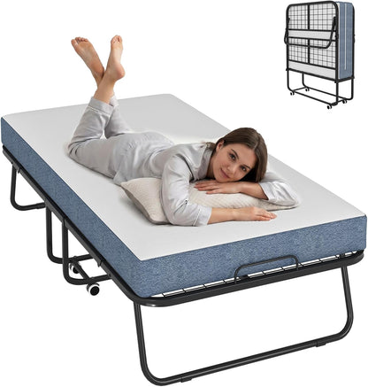 mjkone folding bed, 75" x 31" rollaway bed, main product view