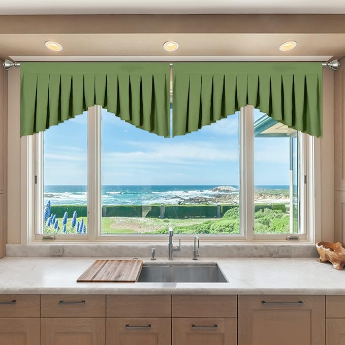 Green Valances for Windows - Image 2