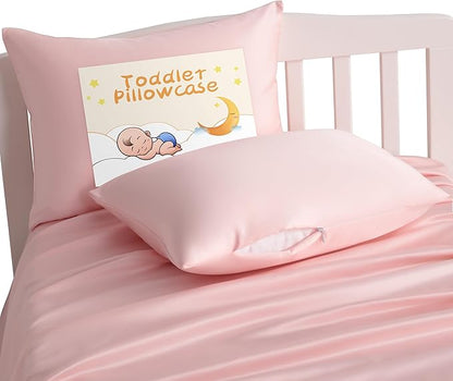 NTBAY Zippered Silk Satin Toddler Pillowcases by NTBAY