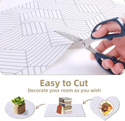 Shelf Liners for Kitchen Cabinets Non Adhesive Shelf Liner Paper Non-Slip - Image 4