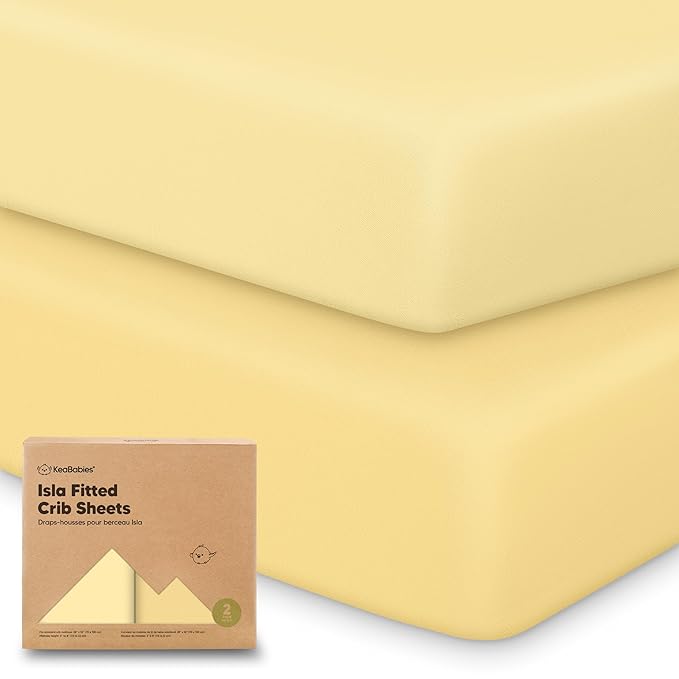 KeaBabies 2-Pack Baby Crib Sheets by KeaBabies