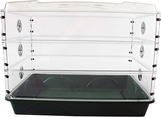 EarlyGrow 95457 24" x 15" x 16.75" Domed Propagator, 3 Side Extenders and - Image 6