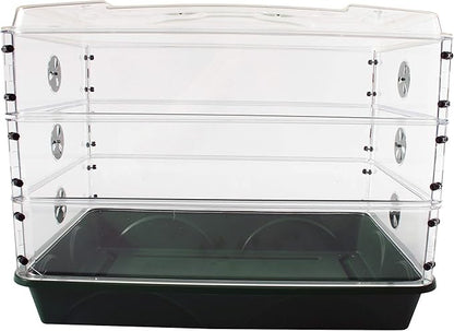 EarlyGrow 95457 24" x 15" x 16.75" Domed Propagator, 3 Side Extenders and - Image 6