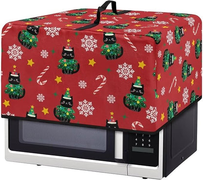 Microwave Ovens Dust Cover, Christmas Cat Polyester Waterproof Countertop by Unknown