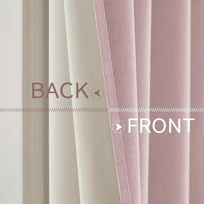 MIULEE Linen Texture 90 Inches Curtains - Image 6