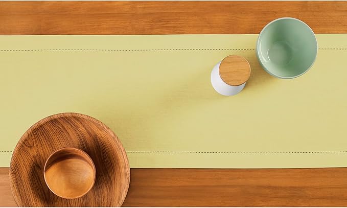 Solino Home Yellow Table Runner 90 Inches Long - Image 3