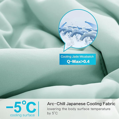 EASELAND Cooling Comforter King, Cold Touch Fabric Absorbs Body Heat, - Image 3