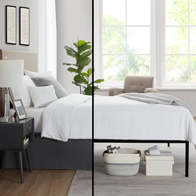 Nestl Pleated Bed Skirt, Easy Fit Bed Skirt, 14” Inch Tailored Drop Bed Skirt - Image 6