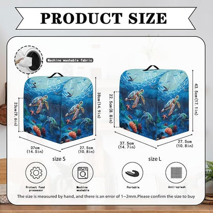 Sea Turtle Mixer Cover 4.5-5 Qt Stand Mixer Kitchen Aid Covers Counter Food - Image 6