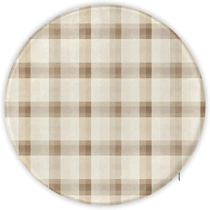 Gingham Check Foam Padded Seat Cushion - Image 5
