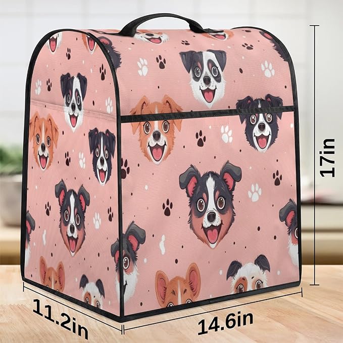 Stand Mixer Cover for 6-8 Quarts Mixer Kitchen Mixer Cover Fits Tilt Head & - Image 3