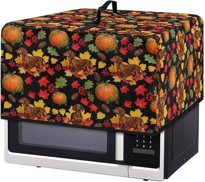 Microwave Dust Cover, Thanksgiving Dog Heat-Resistant Waterproof Polyester by Unknown