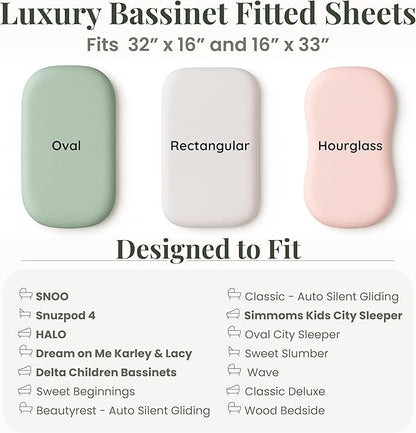 GOTS 100% Organic Bassinet Sheets - Image 3