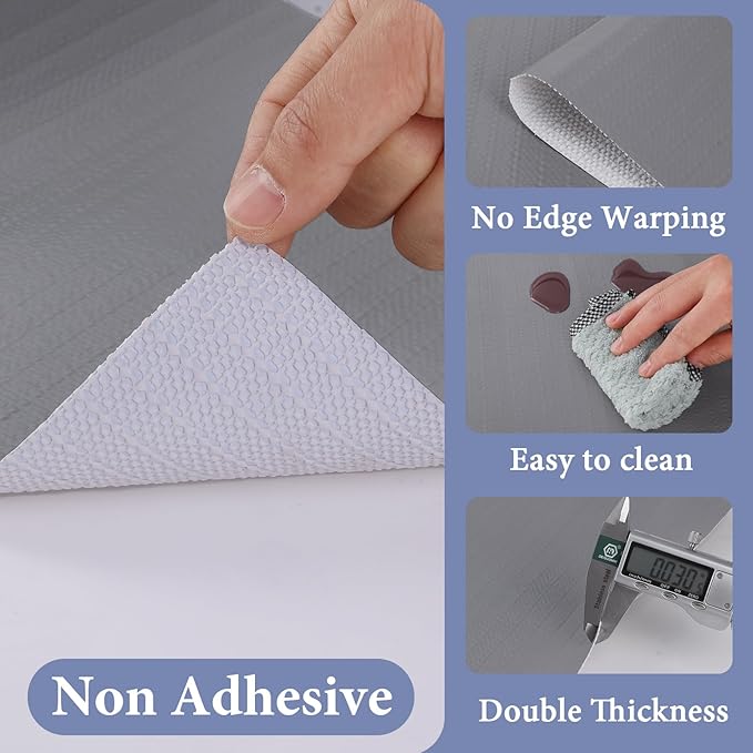 Drawer and Shelf Liner for Kitchen Cabinet: 12 in X 20 Ft Non Slip Waterproof - Image 5