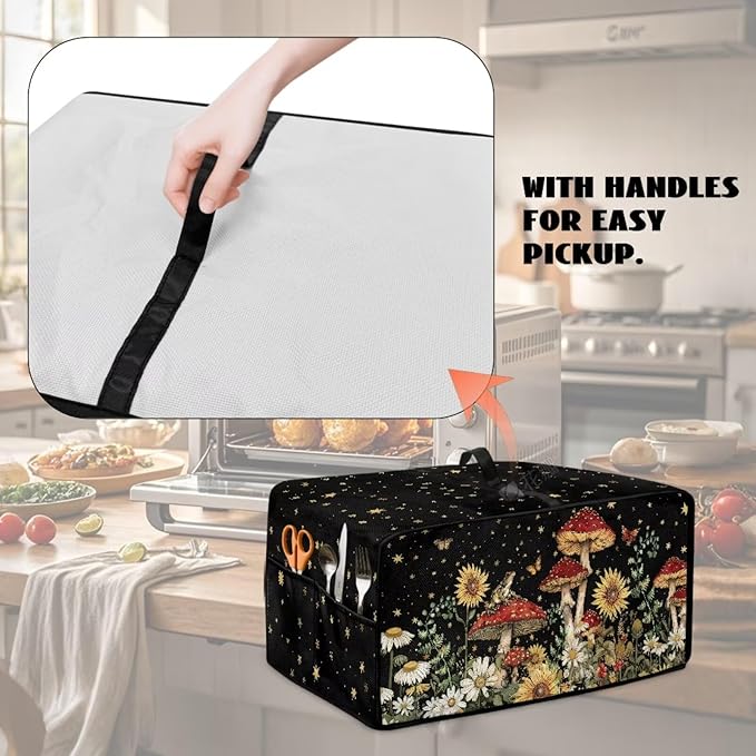 Microwave Oven Dust Cover Waterproof Toaster Oven Cover Foldable - Image 5