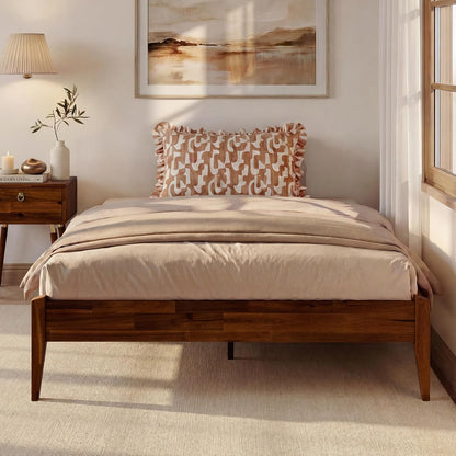 bme dinkee 15" wood full bedframe, no headboard, main product view