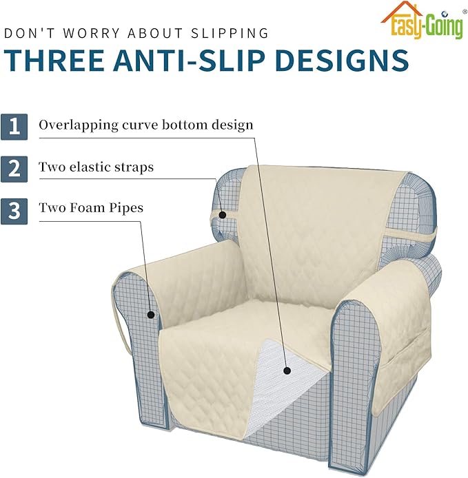 Easy-Going Sofa Slipcover Chair Cover Waterproof Couch Cover Washable Sofa - Image 3