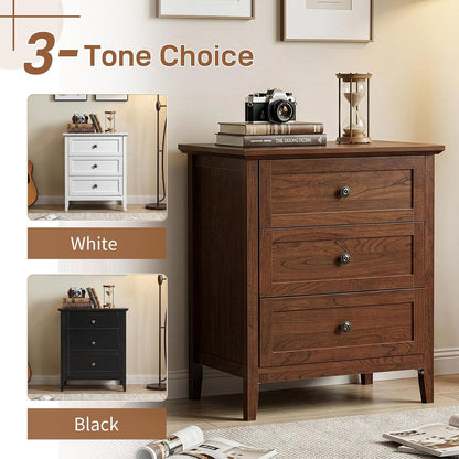 karl home brown farmhouse nightstand, wide end table, package contents