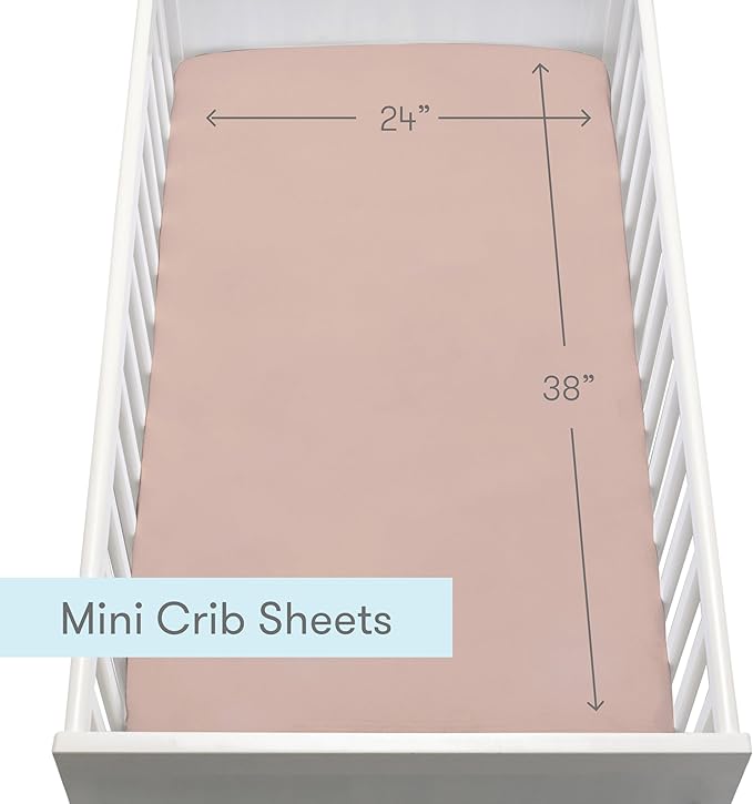 Newton Baby Fitted Mini Crib Sheets | Organic Muslin Cotton, Breathable & Soft - Image 4